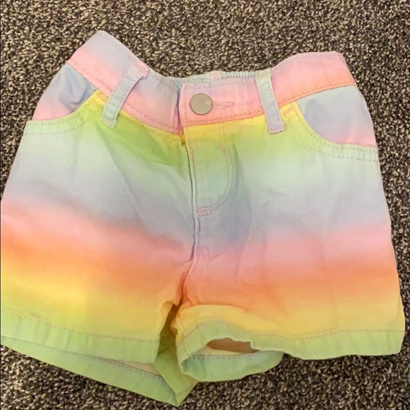 Carter's Other - Rainbow ombré jean shorts